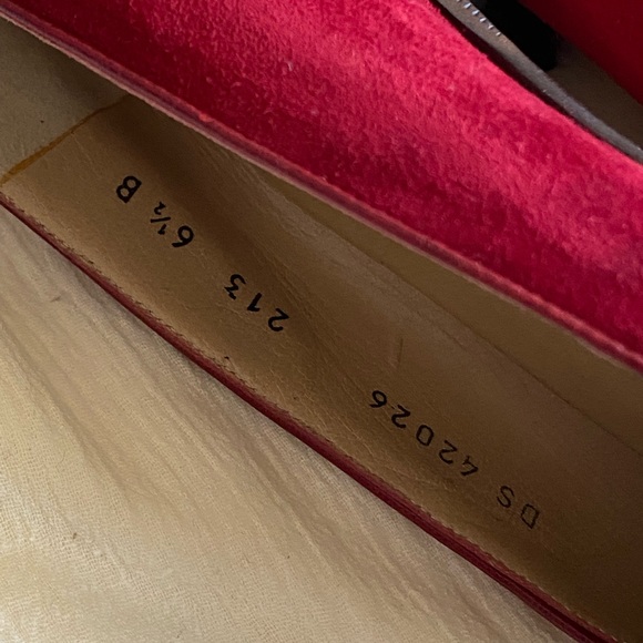 Salvatore Ferragamo Burgundy Suede Loafers - Picture 3 of 6